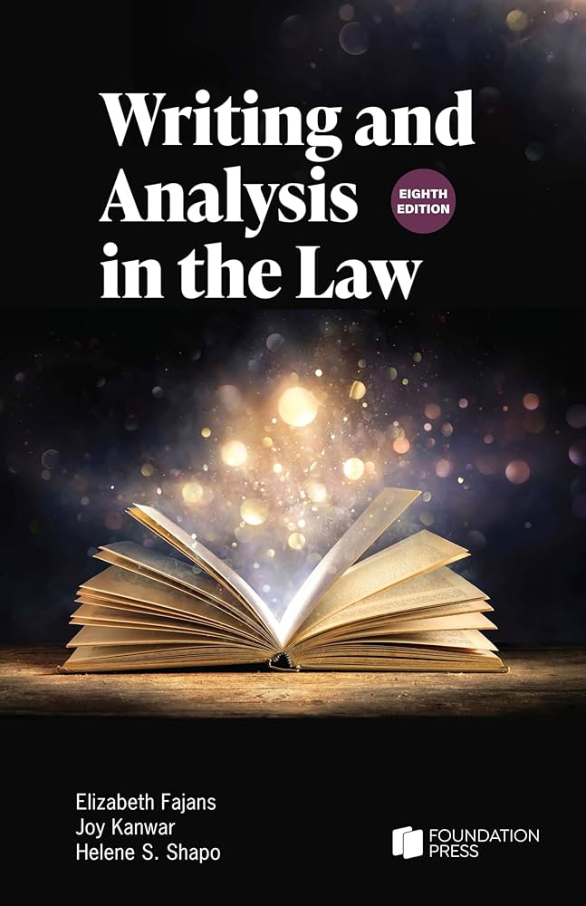 Amazon.com: Writing and Analysis in the Law (Coursebook